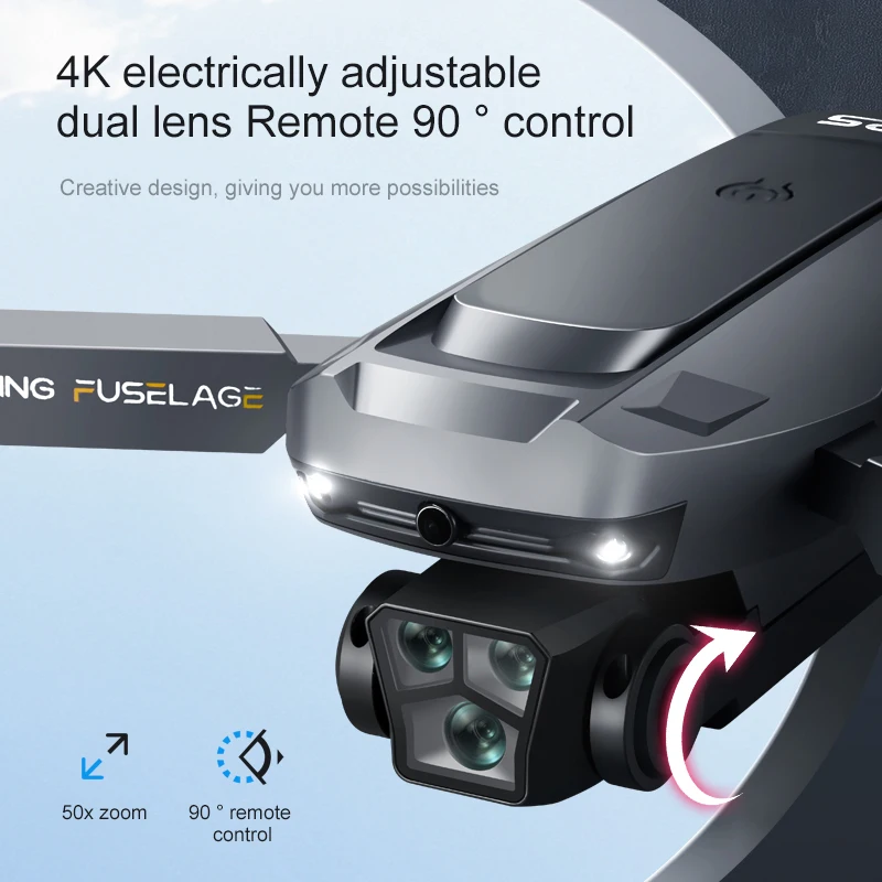โดรนบินถ่ายภาพ 4K พร้อม GPS ระบบหลบสิ่งกีดขวาง