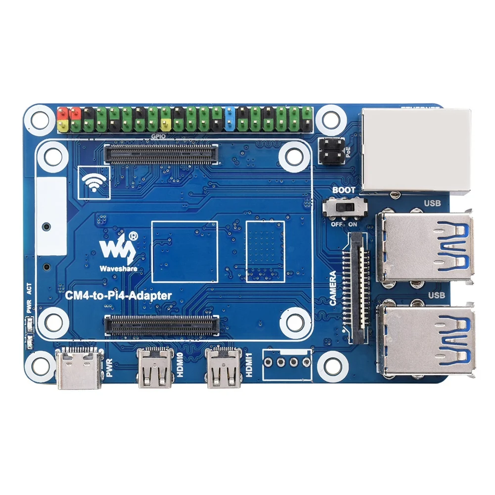 Waveshare CM4-Pi4B Ȯ , 4  USB3.0 + RJ45 ⰡƮ ̴ Ʈ, CM4-Pi4 ,   4B 
