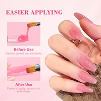 Saviland 120ml Solution antidérapante pour ongles en Poly Gel liquide Kit de Solution de Gel antiadhésif pour débutants Extension d'ongles Gel Nail Art 4