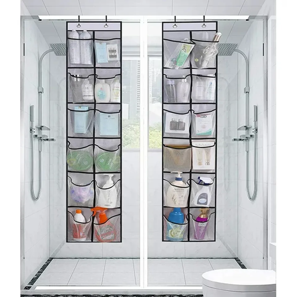 Pockets Clear Plastic Hanging Shoe Storage 12 Mesh Pockets Over