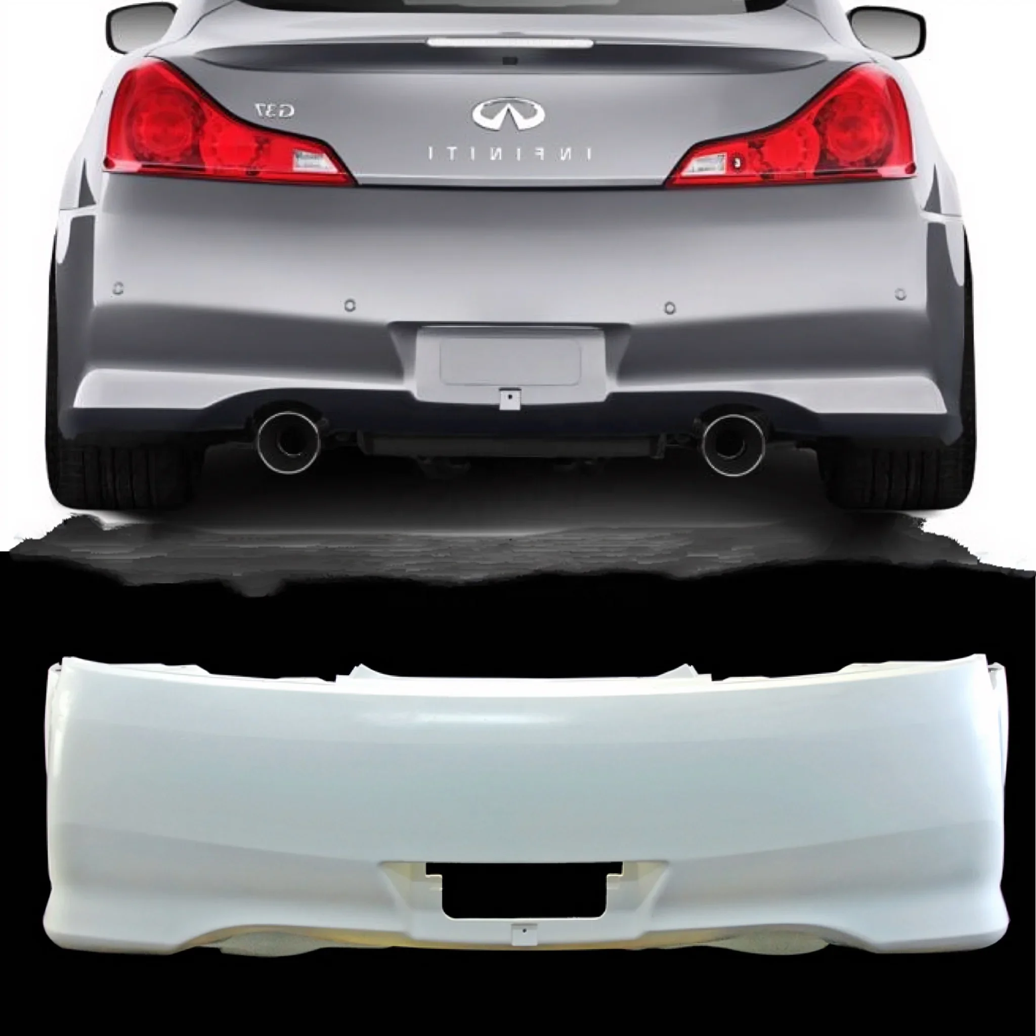 

Для INFINITI G37 COUPE IPL тип задний бампер автомобильный бампер для G37 VQ37 Комплект кузова