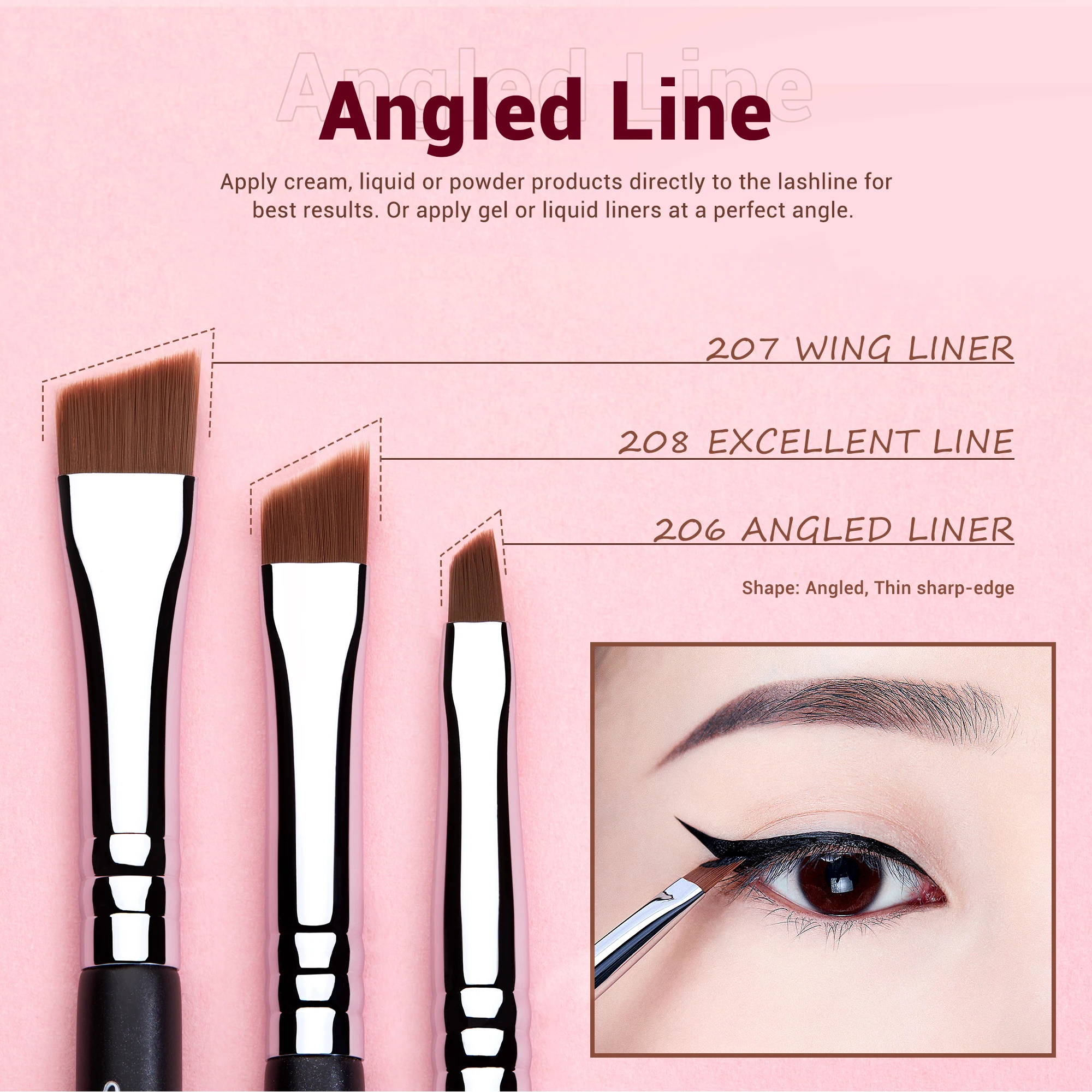Eyeliner Brush Makeup Precision Synthetic S151 makeup brush set makeup brush makeup tool set makeup tool