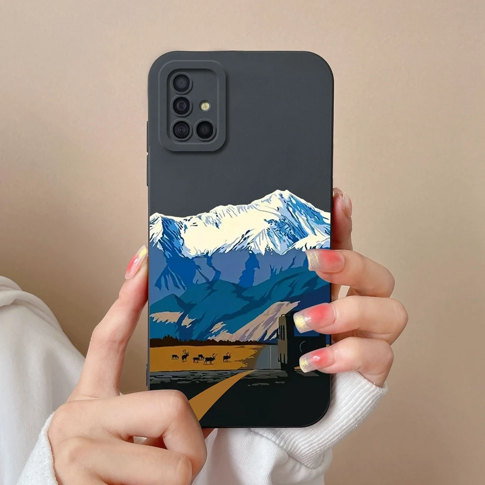 Fashion Design Shockproof Matte Liquid Silicone Soft Bumper Phone Case