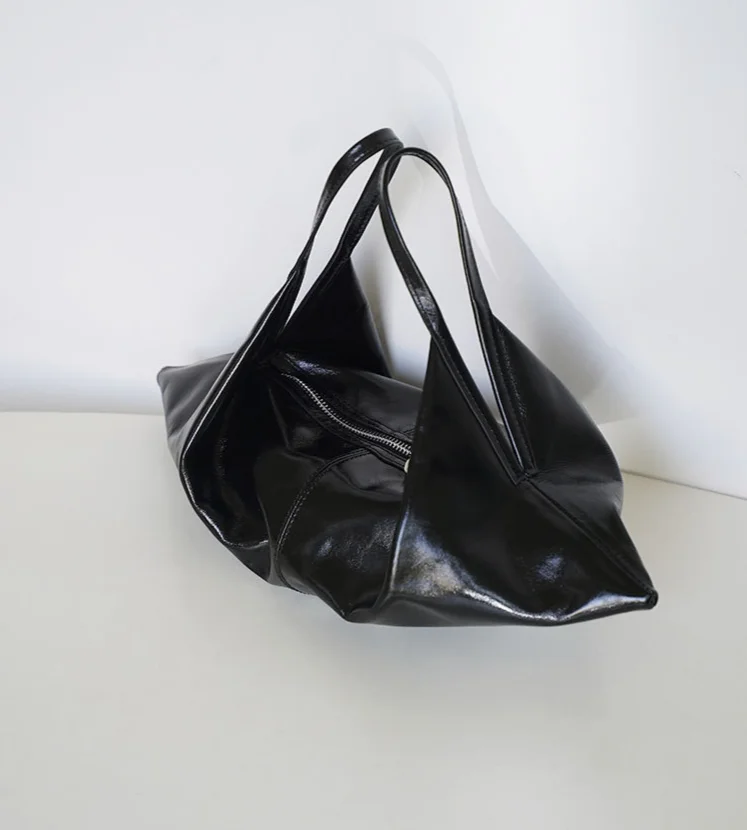 Borsa a tracolla donna in vera pelle con manico a corno_voghion.com