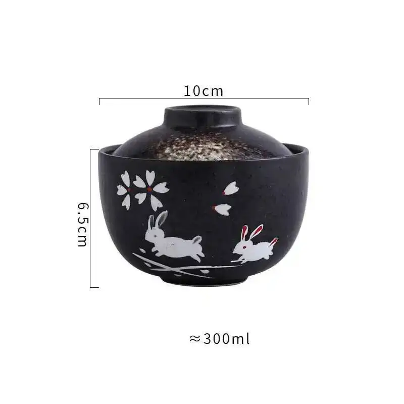 일본 세라믹 4.25 인치 스튜 냄비 그릇, 뚜껑이 달린 스팀 계란 수프 그릇, 스팀 컵, 슬로우 쿠커, 가정 식당 식기