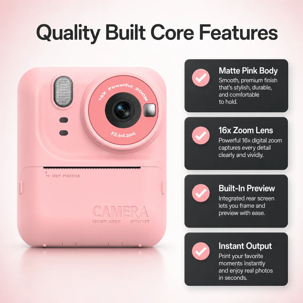 Kids Digital Camera with Stand 4