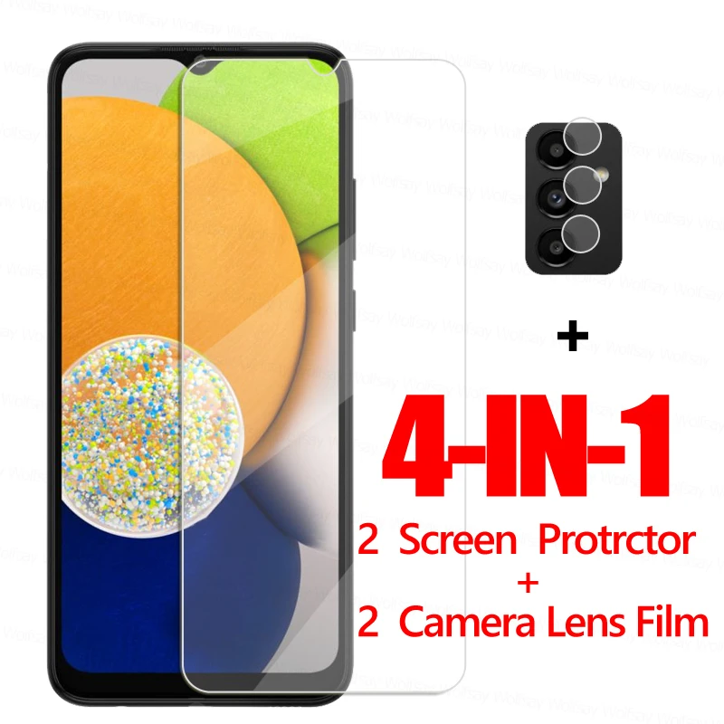 

4в1 стекло для Samsung Galaxy A13 5G закаленное стекло Samsung Galaxy A02S A03S A12 A13 5G Защитная пленка для экрана для Samsung A13 5G