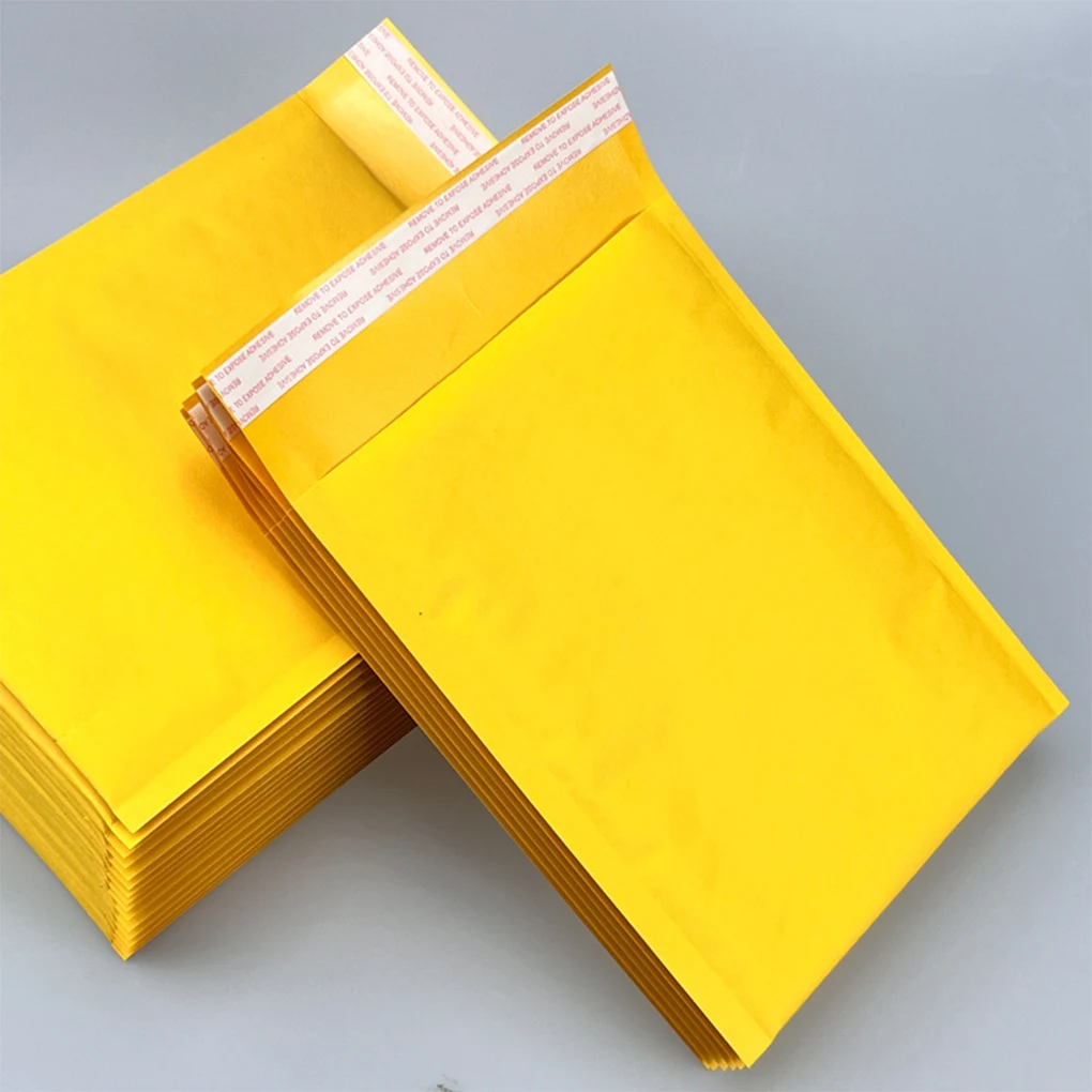 

2/3/5 20pieces Lightweight And Tear-Proof Packaging Bag For All Shipping Needs Shock-Resistant Mailing Bag yellow