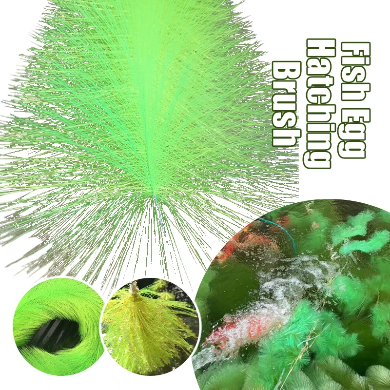 Fish Breeding Grass Goldfish Spawning Incubator Aquaculture Koi Fish Pond Hatching Spawning Grass Brush Cleaning Tools 100/60cm aquarium accessories