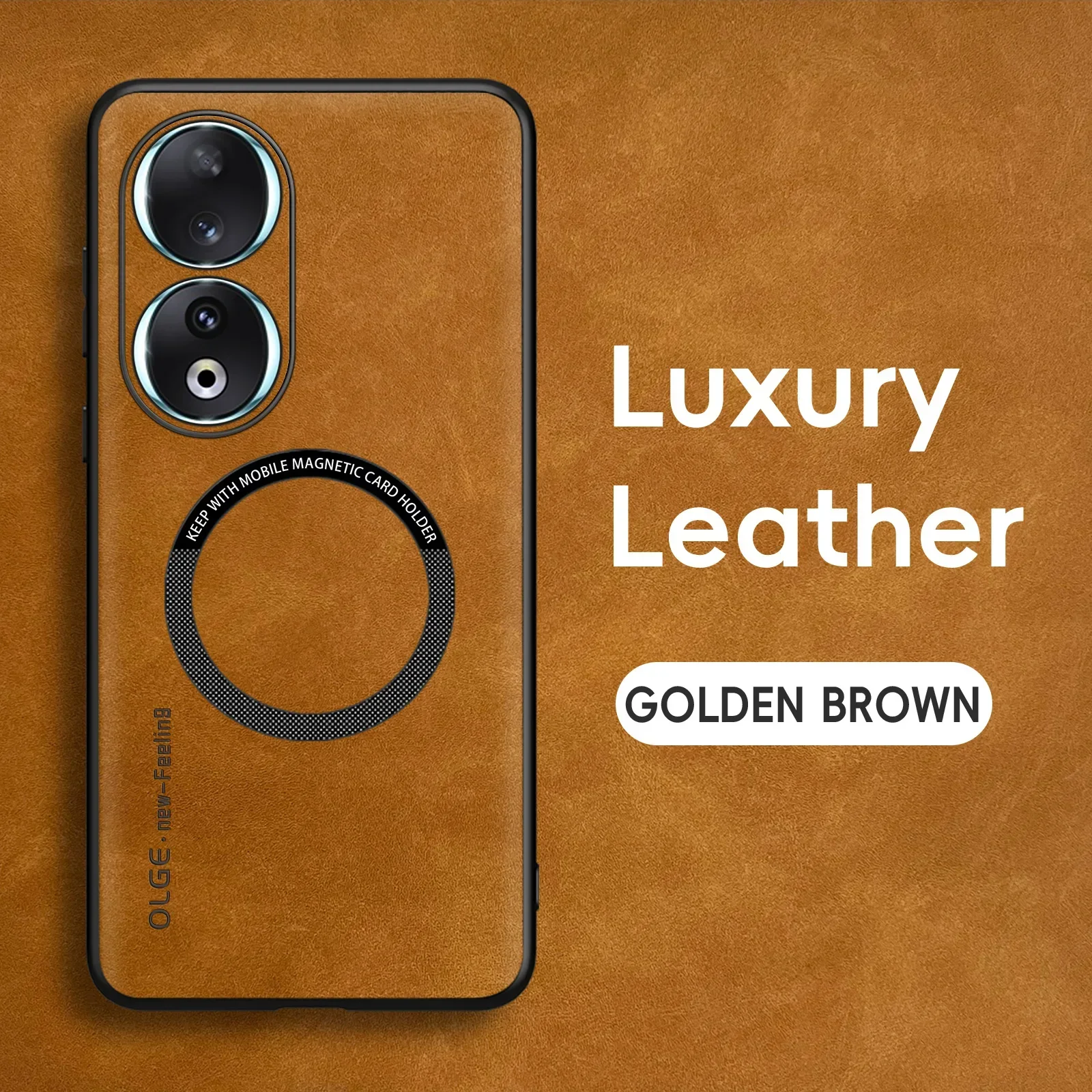 حالة الهاتف الجلدية الرجعية المغناطيسية ، غطاء الش...