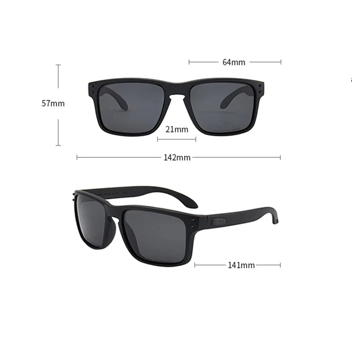 Brand Design Polarized Sunglasses for Unisex Square Trendy Driving UV400 Goggles Sun Glasses Shades 6
