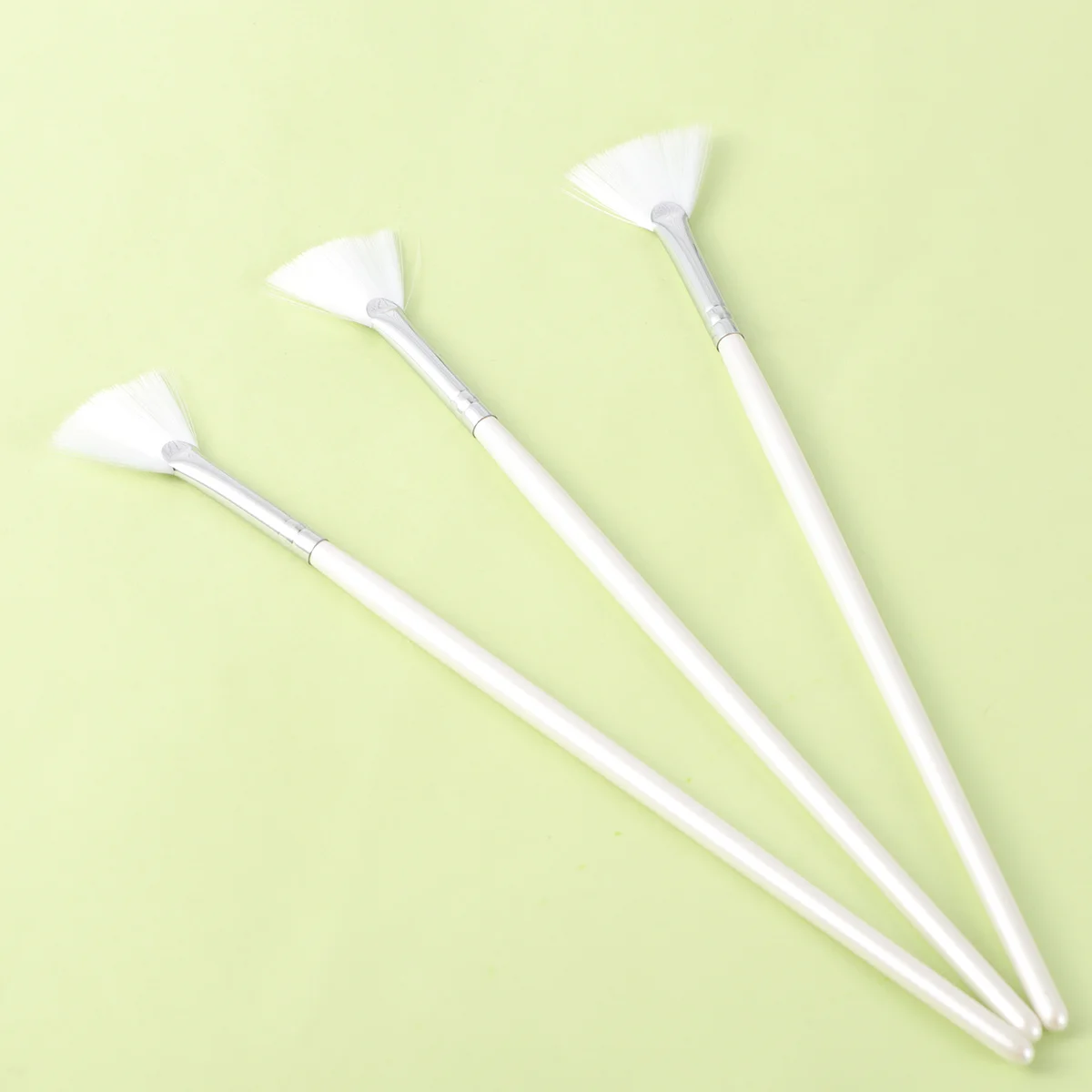 

Makeup Brushes Mask Brushes Long Handle Fan Shape Makeup Brush Professional Skin Care Mask DIY Brushes For Salon Home