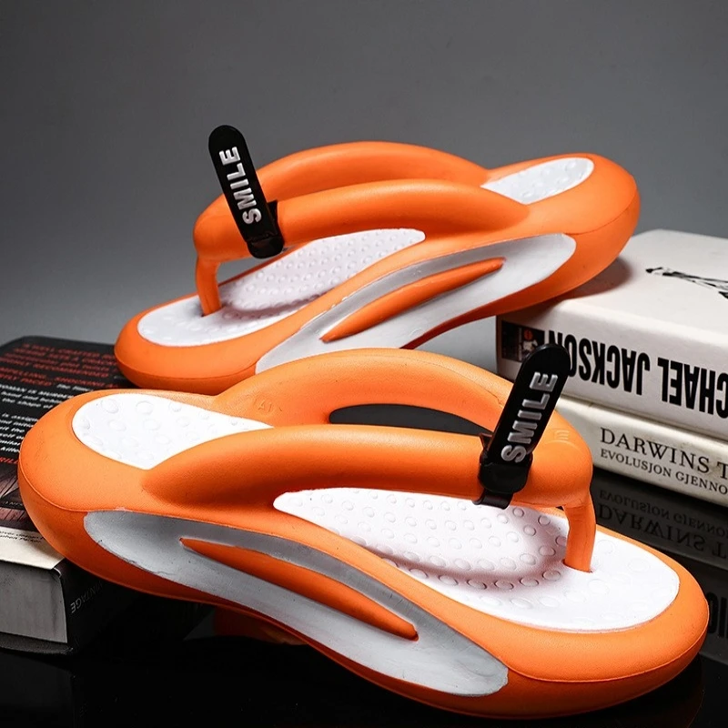 

2024 New Men Summer Flip Flops Fashion Breathable Casual Beach Slippers Outdoor Shoes Clip Toe Wear Soft Slippers For Women