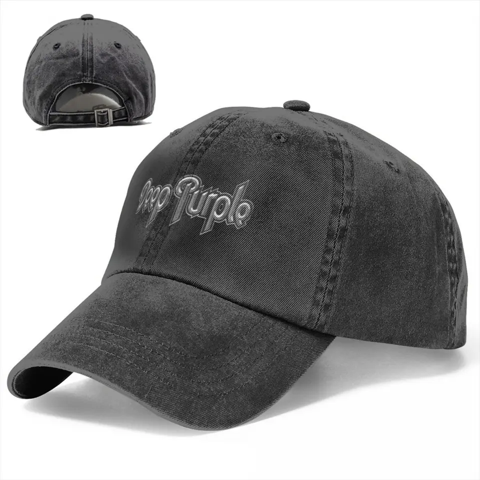 Deep Purple Smoke On The Water Baseball Caps Retro Distressed