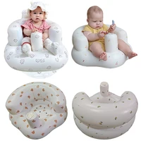 Built in Air Pump Baby Inflatable Seat Infant Baby 3-36 Month Sitting Up Armchair Foldable Children Bathing Chair Floor Seater