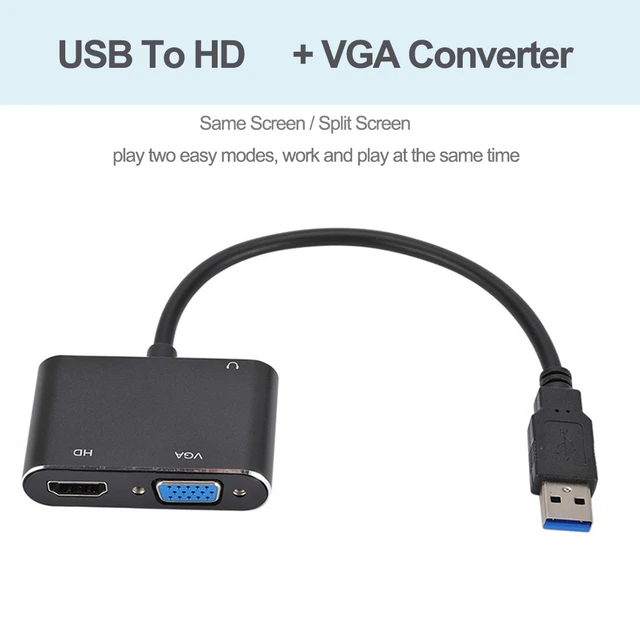 GRWIBEOU-Adaptador USB 2,0 a HDMI, Compatible con Multi Monitor 1080P,  Compatible con Windows XP/7/8/10 - AliExpress