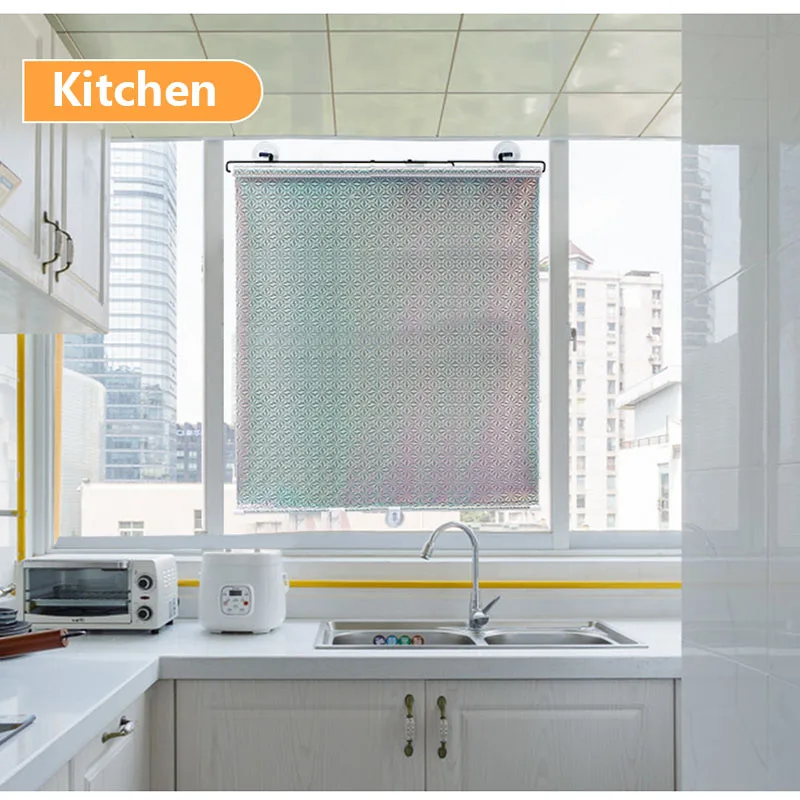 Automatic Retractable Sunshade Home Curtain Sunscreen Heat Insulation Free Punch Blackout Roller Shutter Office Privacy