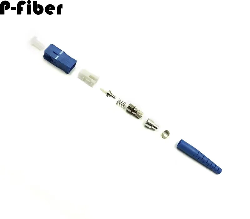 광섬유 커넥터 50pcs SC/FC/ST/LC UPC 단일 모드 단일 코어 느슨한 피팅 슬리브 광섬유 3.0MM 와이어 직경
