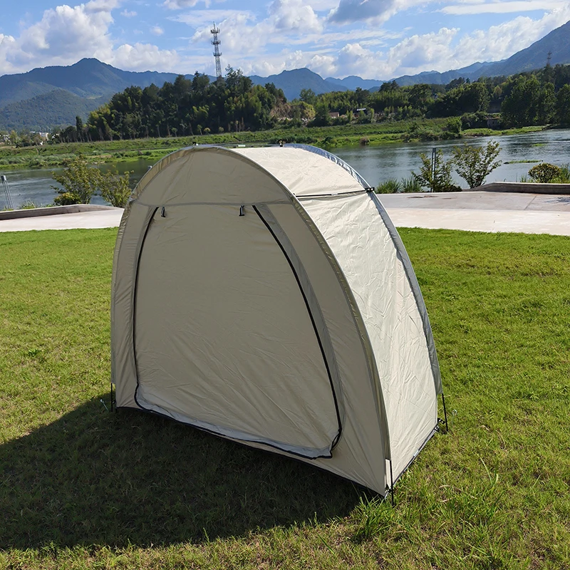 Waterproof Oxford Fabric Storage Tent for 2 Bikes, Outdoor Storage with Window Design, Bicycle Tents, Bike Cover, 6.6FT