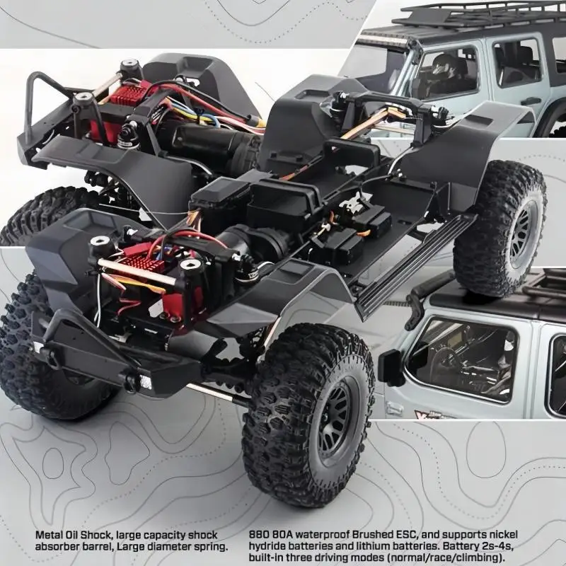 Professional RC Climbing Car Four Wheel Drive Off Road Vehicle