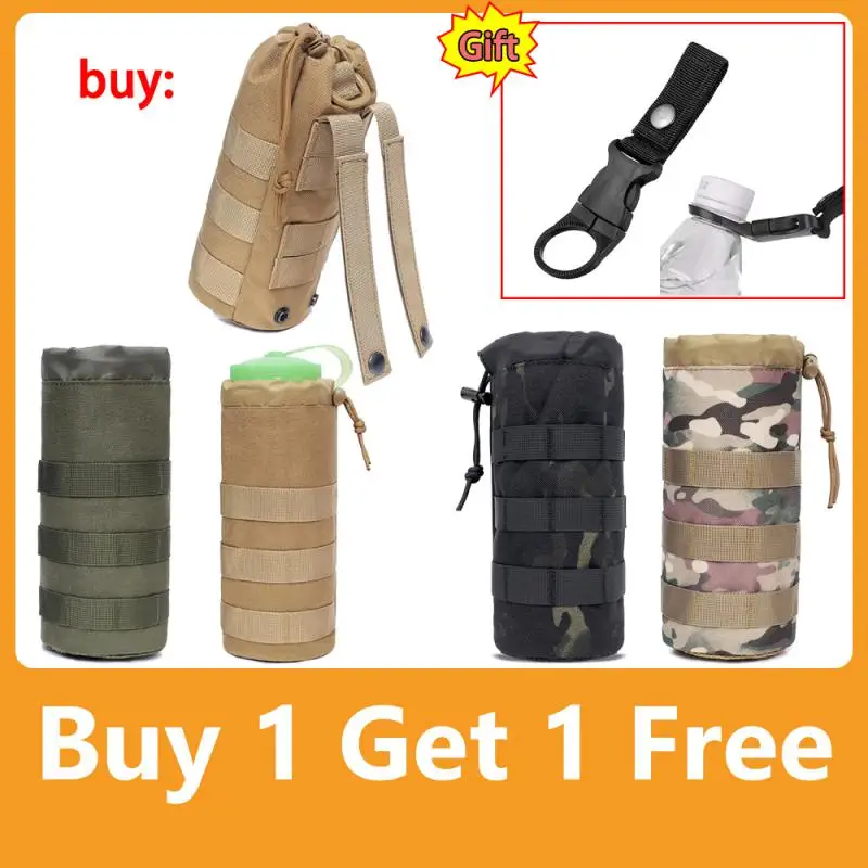 

Tactical Molle Water Bottle Bag Pouch Holder Outdoor Travel Camping Hiking Cycling Fishing Hunting Water Bottle Kettle Carrier