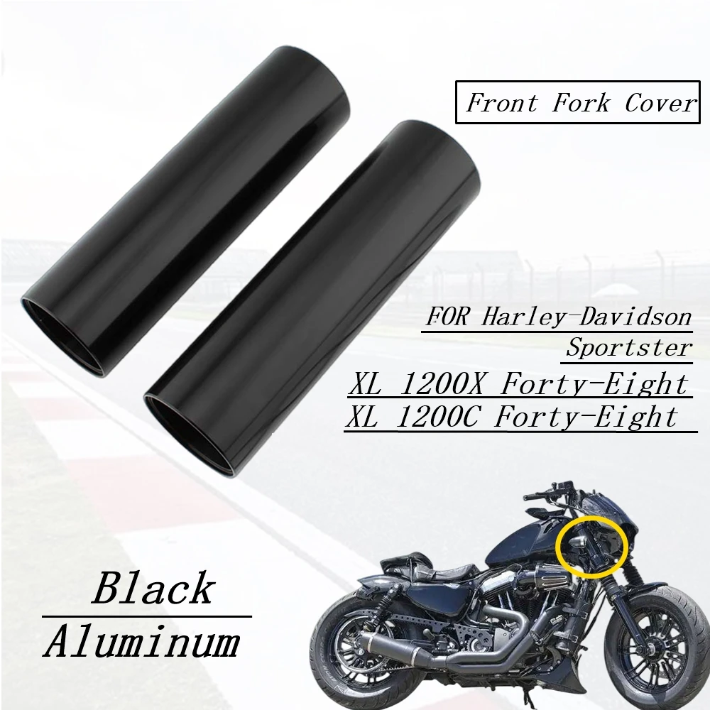 For Sportster 48 Motorcycle Front Fork Cover Protector Gaiters Boot