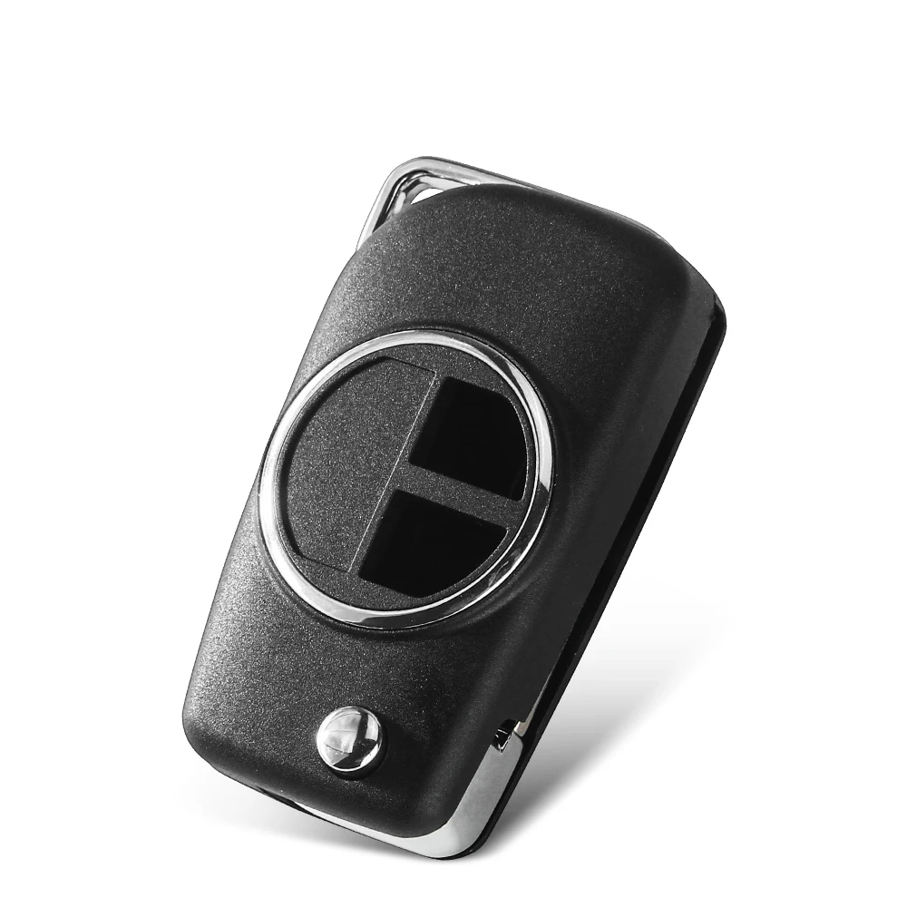 HIBEYO Keyless - Custodia per Chiave dell'auto, Adatta per Suzuki Vitara Swift Ignis Kizashi SX4 Baleno S-Cross Ciaz, Telecomando a 3 Tasti, Colore: Argento