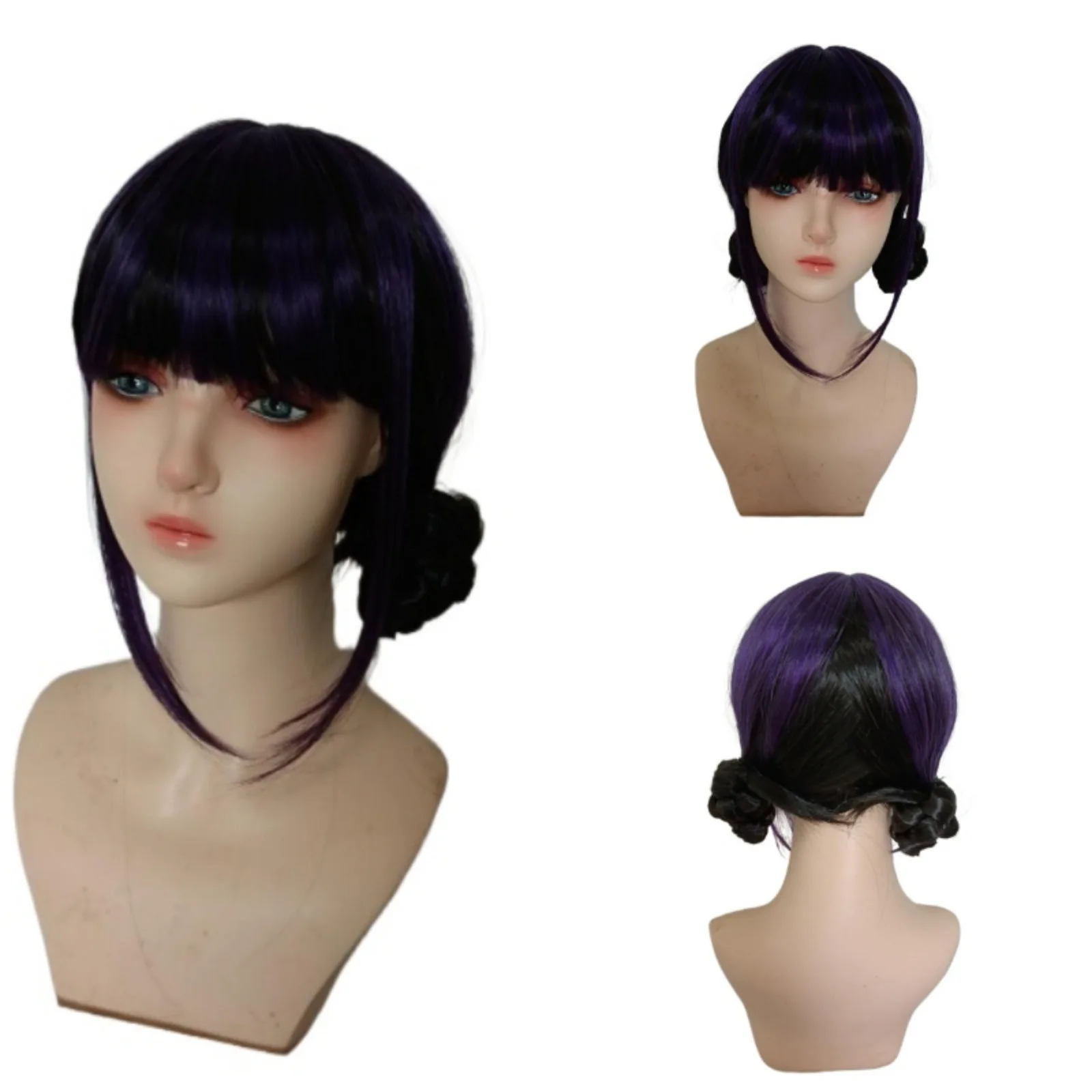 Black Bun Wig