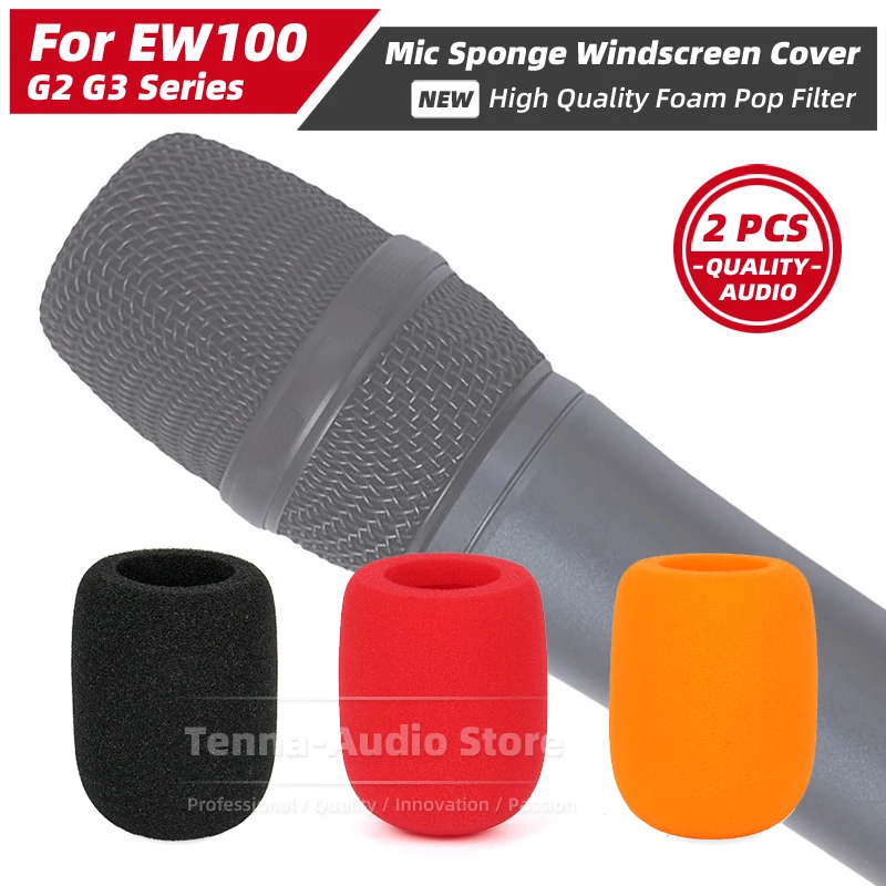 Per Sennheiser Ew100G2 Ew100G3 Ew 100 Ew100 G2 G3 Microfono Filtro Pop Parabrezza Spugna Antivento Mic Cover Foam