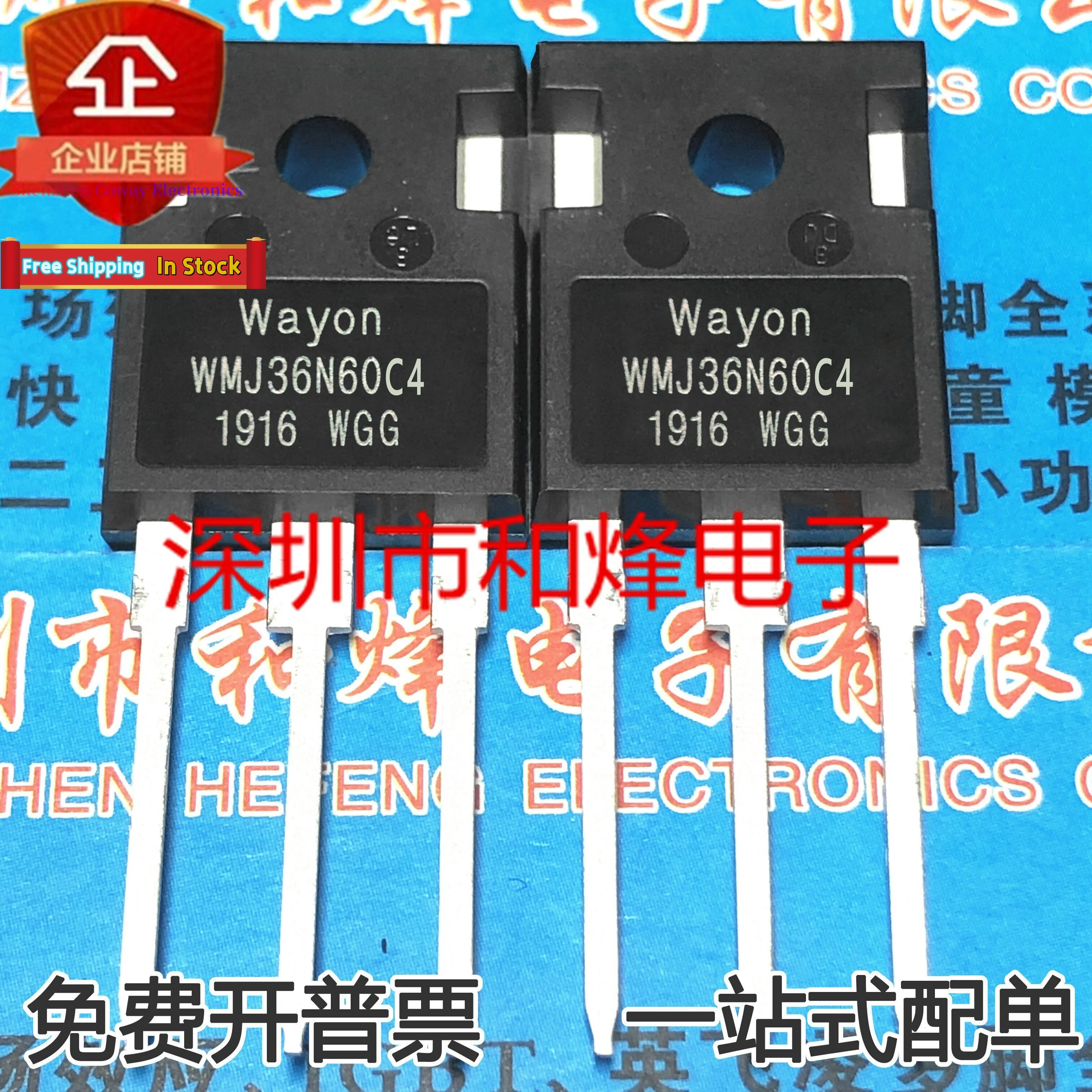 

10PCS-30PCS WMJ36N60C4 TO-247 600V 36A MOS In Stock Fast Shipping