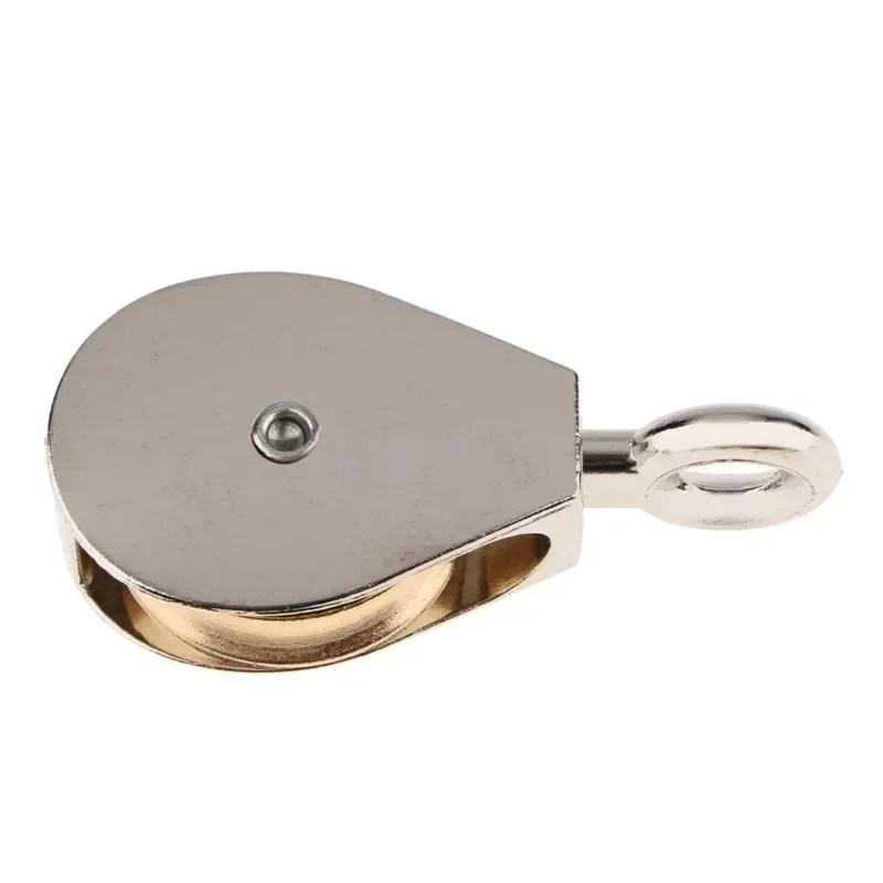 Metal Sheave Zinc Alloy Fixed Pulley Crown Block And Tackle Lifting Wheel 36/52/75mm Mini Single/Double Pulley For DIY swivel pulley rope pulley hoist