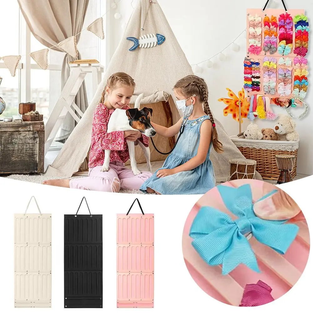 Felt Hair Bows Organizer Wall Hanging Space Saving Accessories