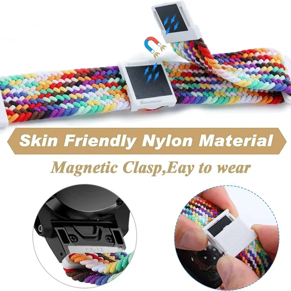 Nylon Smart Watchband with QuickFit Clasp - 22/26mm Bracelet Strap