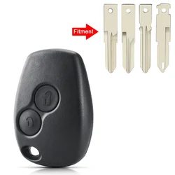 Premium KeyYOU 2 - Button Remote Key Shell Case for Renault and Dacia Vehicles (Model 4)