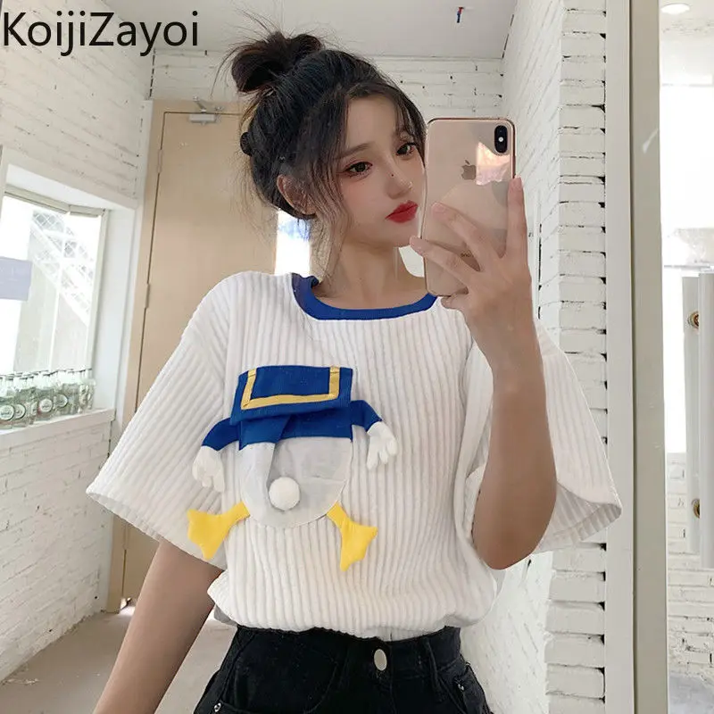 

Женская футболка с коротким рукавом и круглым вырезом