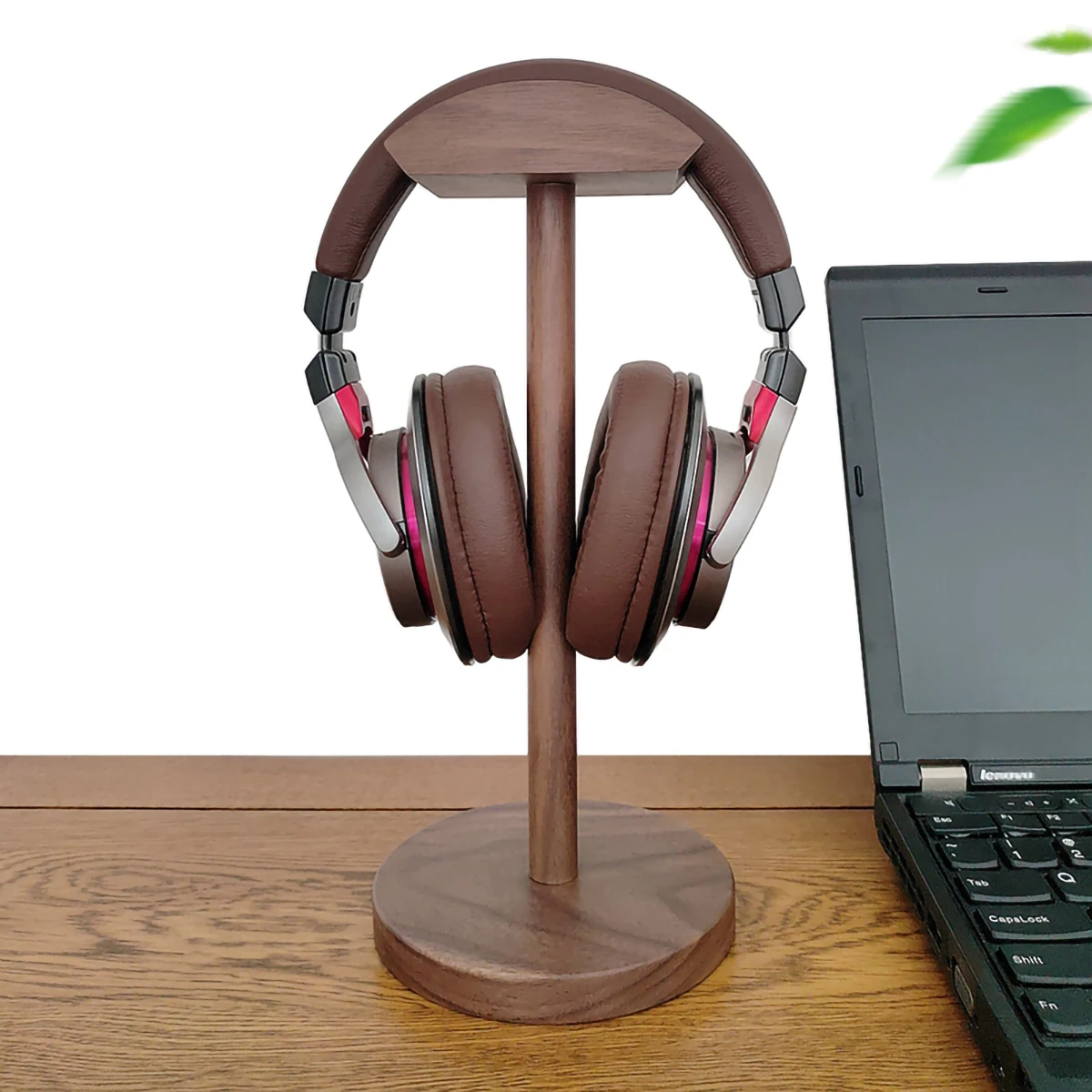 

Desktop Desk mahogany Headset Rack Creative Display Bracket Hanger Solid Wood Headphone Stand Walnut Headphones Holder