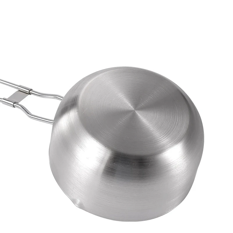 Kitchen Utensils, 430 Stainless Steel/Iron Nonstick, Deep Splash Oil Skillet, Compact and Convenient Outdoor Cooking Utensils