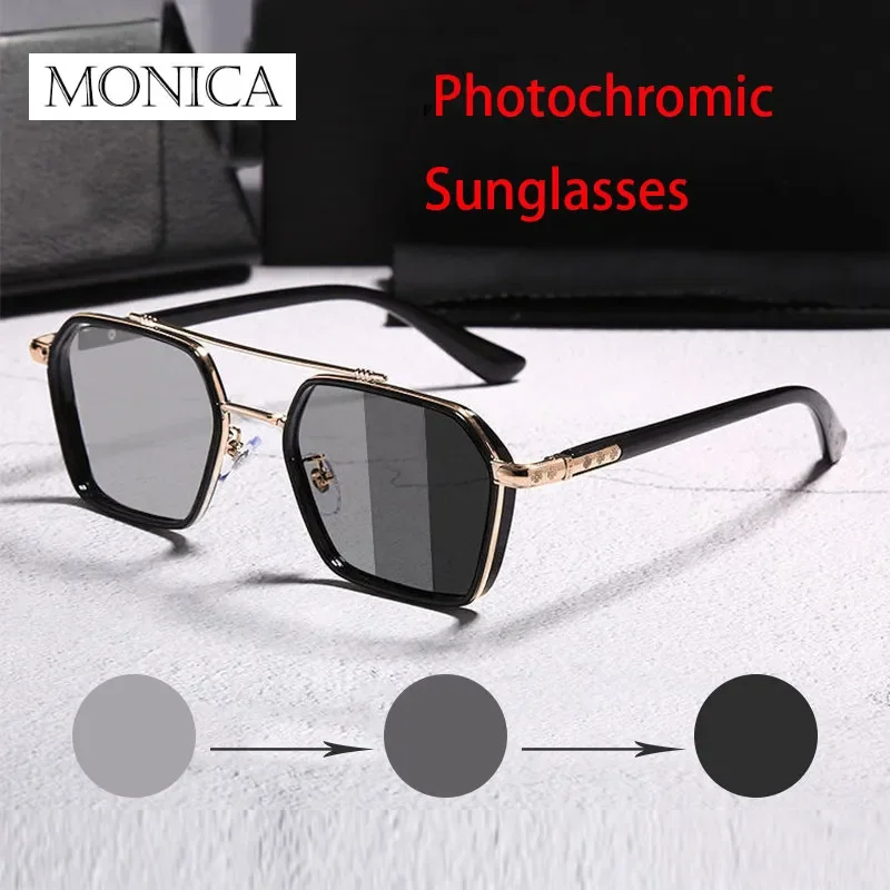 Night Vision Glasses Polarized Sunglasses Steampunk Sunglasses Clip On Sunglasses Sunglasses Clips Semi Rimless Sunglasses Sports Sunglasses Glass Frames Intelligent Photochromic Sunglasses For Men Professional Day Night Driver UV400 Retro Luxury Design