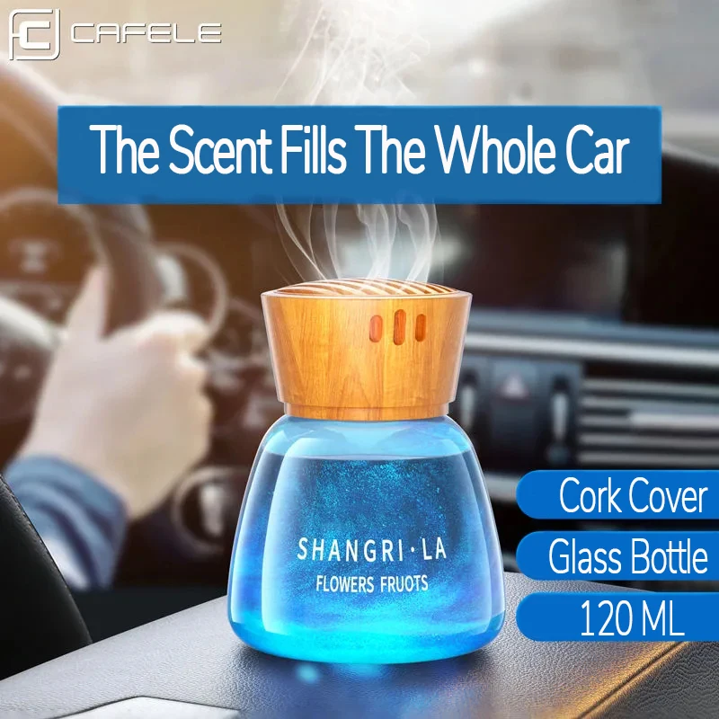 

CAFELE Car Air Freshener Auto Flavoring Car Accessories Interior Decoration 120ML Bottle Plant Essential Oil Perfume With Cork