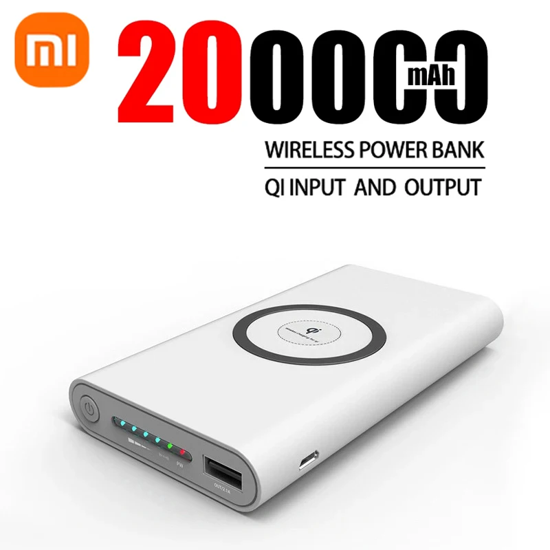 

Xiaomi Wireless 200000mAh Power Bank Ultra-Large Capacity Mobile Power Two Way Fast Charge Type C Portable Charger Free Shipping