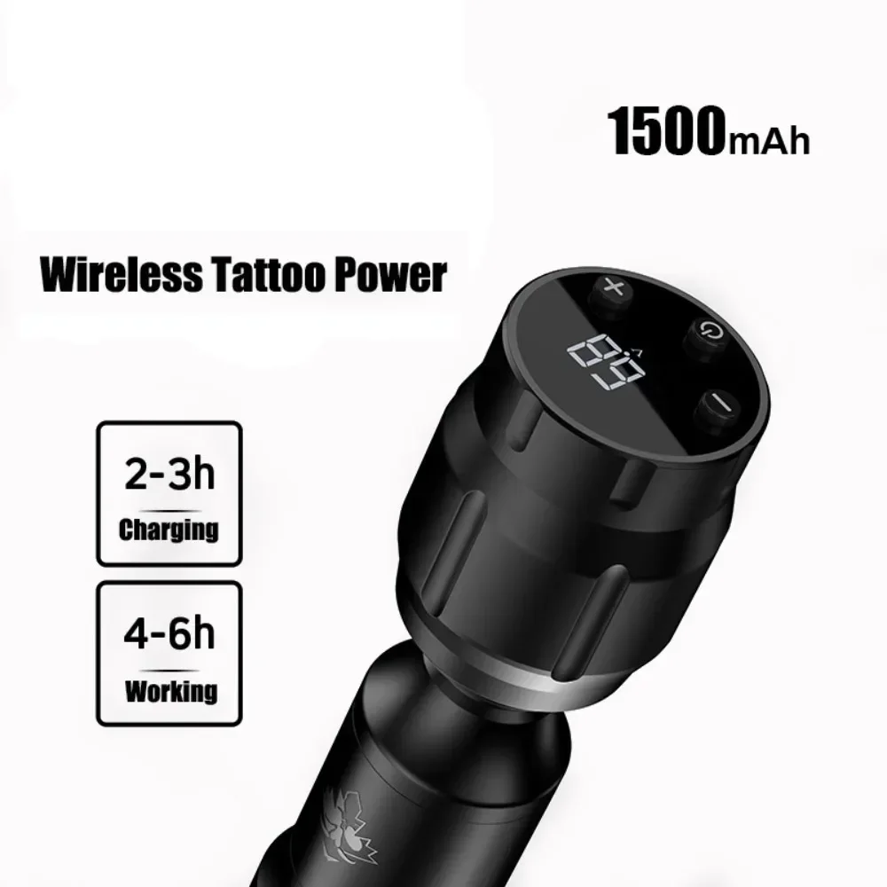Mini Wireless Tattoo Power Supply LED Display 1500mAh Portable Rechargeable Batterry RCA Interface For Tattoo Machine Pen tattoo power supply tattoo battery pack