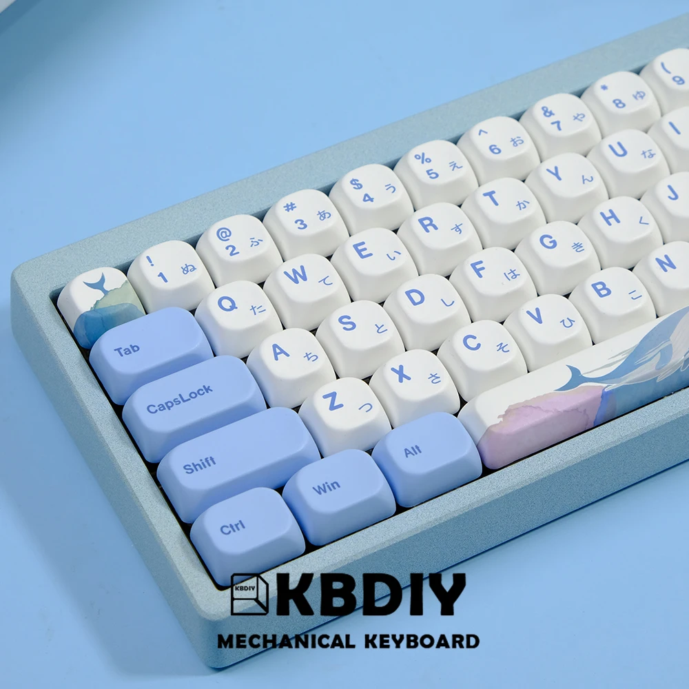 mecânico PBT, russo, coreano, 135 teclas, personalizado para interruptor MX