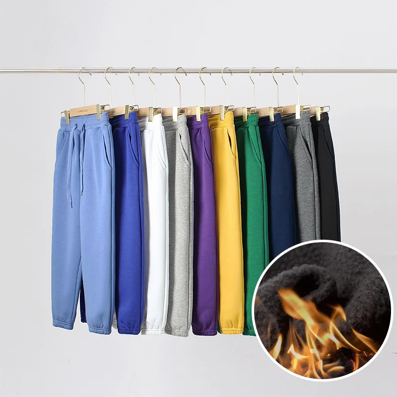 Autumn Winter Corduroy Children Pants Boys Casual Middle Large Children Solid Color Thick Warm Girls Pants