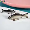 Doll House Miniature Carp Model Toy Simulation Koi Goldfish Fish Tank Fishing Net Rod Decor Doll Accessories Kids Play House Toy 3