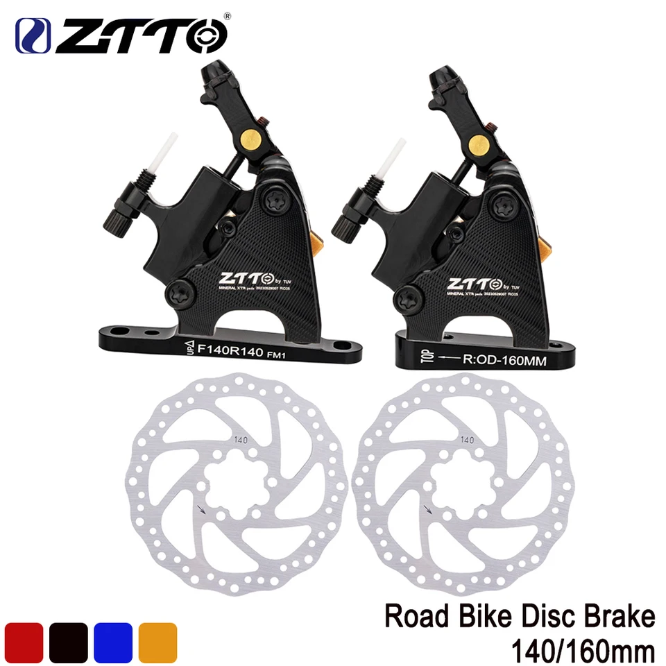 ZTTO ディスクブレーキ キャリパー 機械式 油圧 ZTTO MTB 4 ピストン油圧ディスクブレーキ M840 冷却フルメタルパッド パーツ