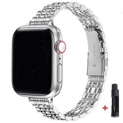 Elegant Stainless Steel Watch Band Bracelet - 38 40 41mm (S - Tool)
