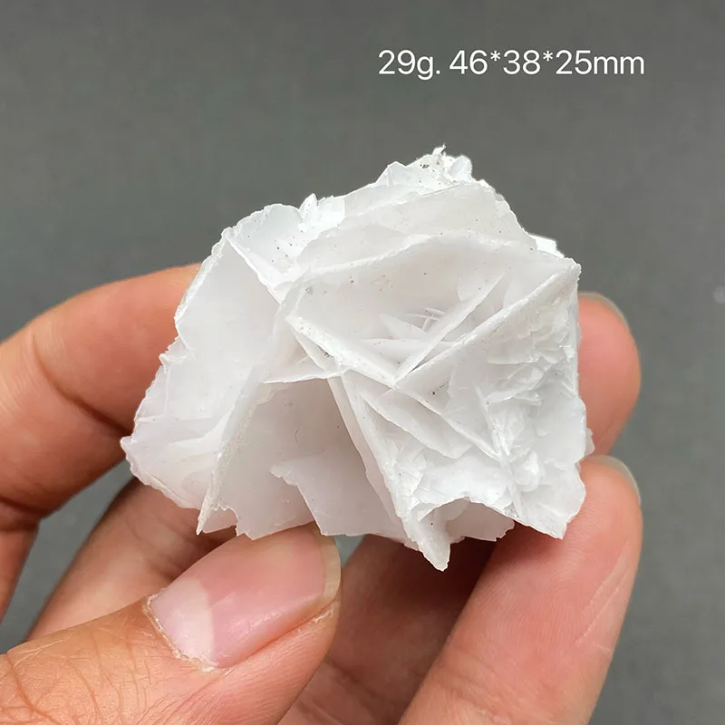 100% natural white flake calcite (fluorescent effect pink) raw stone mineral specimen healing crystal stone gemstone collection