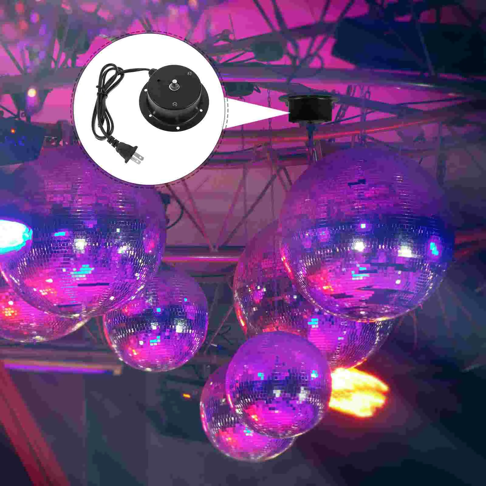 Electric Powered Slow Rotating Motor for Mirror Ball High Torque Disco Ball Motor for Weddings Rotating Garden Decoration