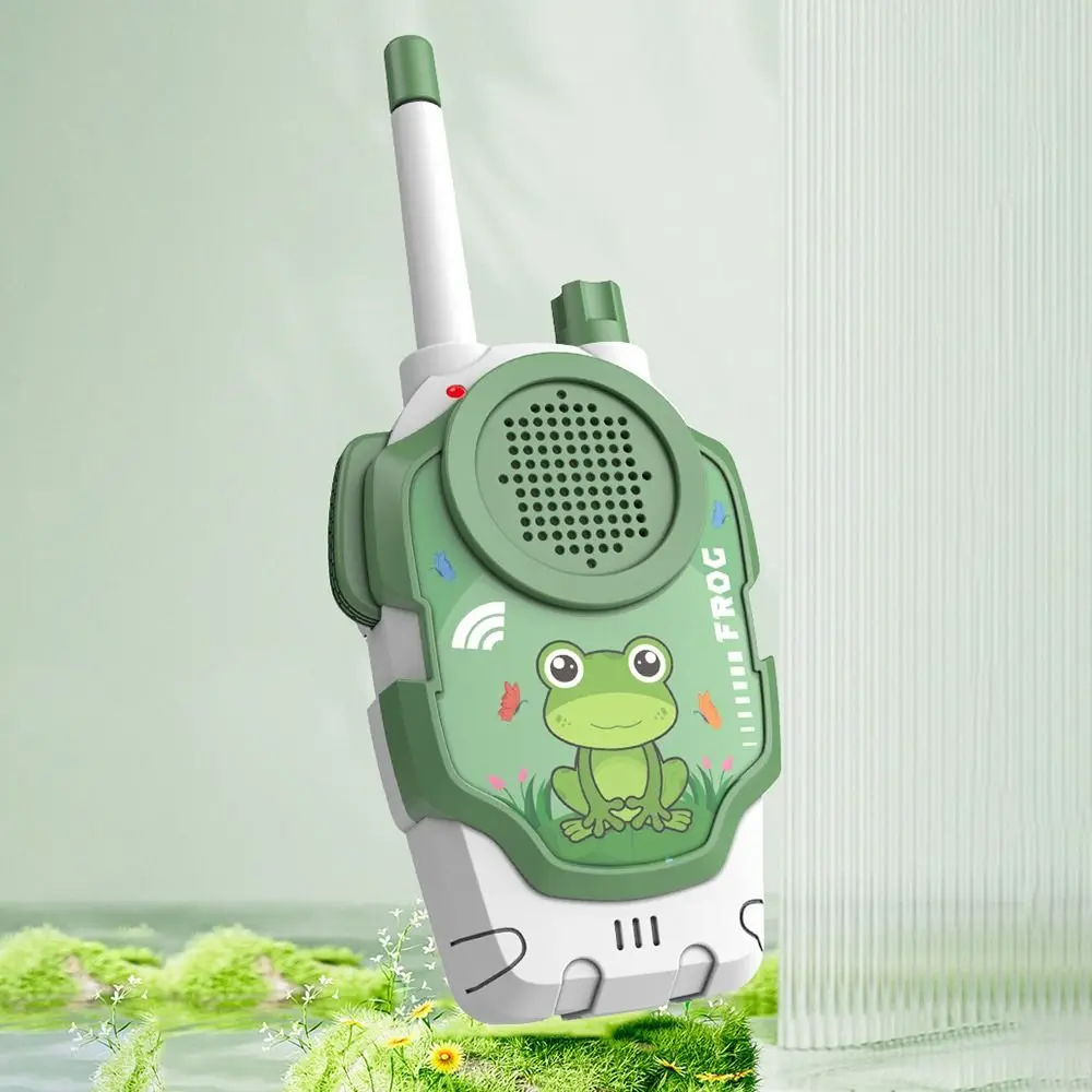 2Pcs Wireless Kids Walkie Talkie Toys Rabbit & Frog Parent-child Interaction Parent-child Intercom Machine Portable 5