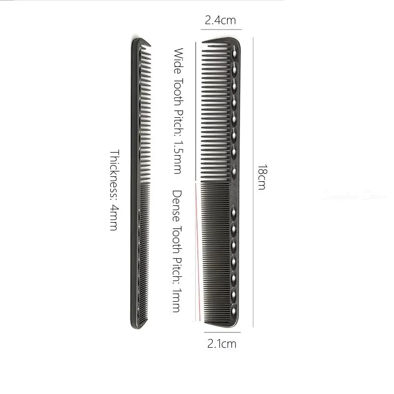 1pc 339 Hairdressing Haircutting Comb Professional Salon Stylist Tools Japanese 18cm Resin Barber's Comb Multiple Colors 5